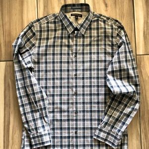 Banana Republic - Navy Plaid Oxford